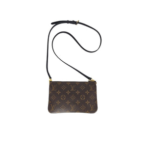 Louis Vuitton Reverse Monogram Giant Double Zip Pochette with Strap