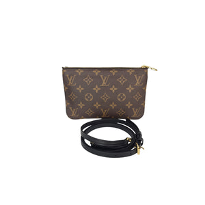 Louis Vuitton Reverse Monogram Giant Double Zip Pochette with Strap