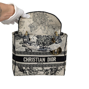 Christian Dior Zodiac Toile De Jouy Medium Lady D-Lite Bag