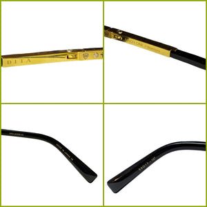 DITA Mach-One Shiny 18K Gold/Black Gradient Sunglasses