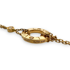 Cartier 18K Love & 2 Diamond Necklace
