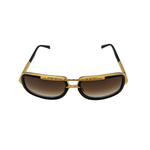 DITA Mach-One Shiny 18K Gold/Black Gradient Sunglasses