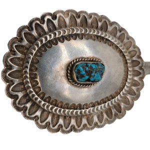 Native American Sterling Silver Concho Belt