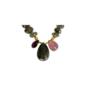 Janis Provisor Amethyst Multi-Stone Beaded Necklace