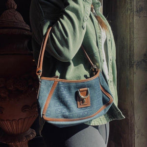 Gucci Denim D Ring Abbey Pochette Bag