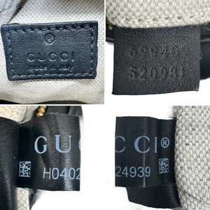 Gucci Small Attache Black Leather Crossbody Bag