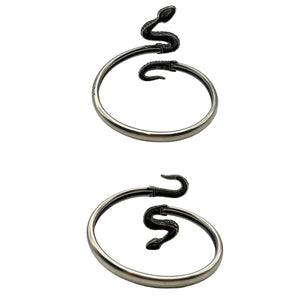 Sterling Silver Serpent Bangle Bracelet