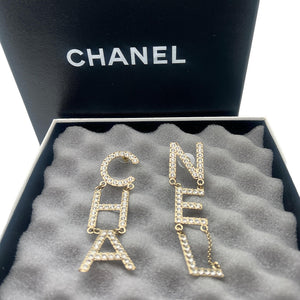 Chanel 2020 CHA-NEL Drop Earrings