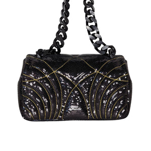 Burberry Lola Small Quilted Sequin Chain Shoulder Bag
