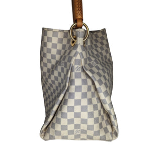 Louis Vuitton Beaubourg Hobo MM Damier Azur with an exquisite