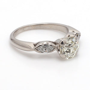 1.50ct Diamond Platinum Engagement Ring - Sz. 4.75