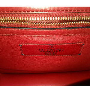 Valentino Embroidered Small Glam Lock Flap Poudre - TheRelux.com