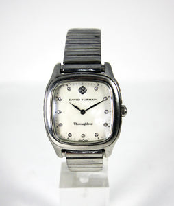 David Yurman T303-SST Mother Of Pearl & Diamond Thoroughbred Watch