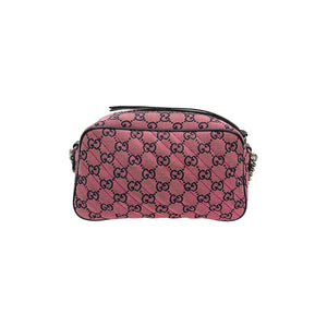 Gucci GG Canvas Small Marmont Matelassé Crossbody Bag