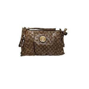 Gucci Beige/Ebony GG Crystal Hysteria Clutch Bag