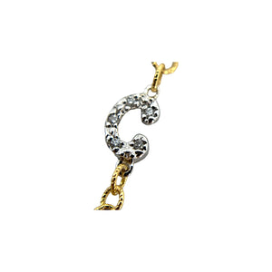 Philippe Charriol 18K Yellow Gold & Diamond Swirl Pendant Necklace