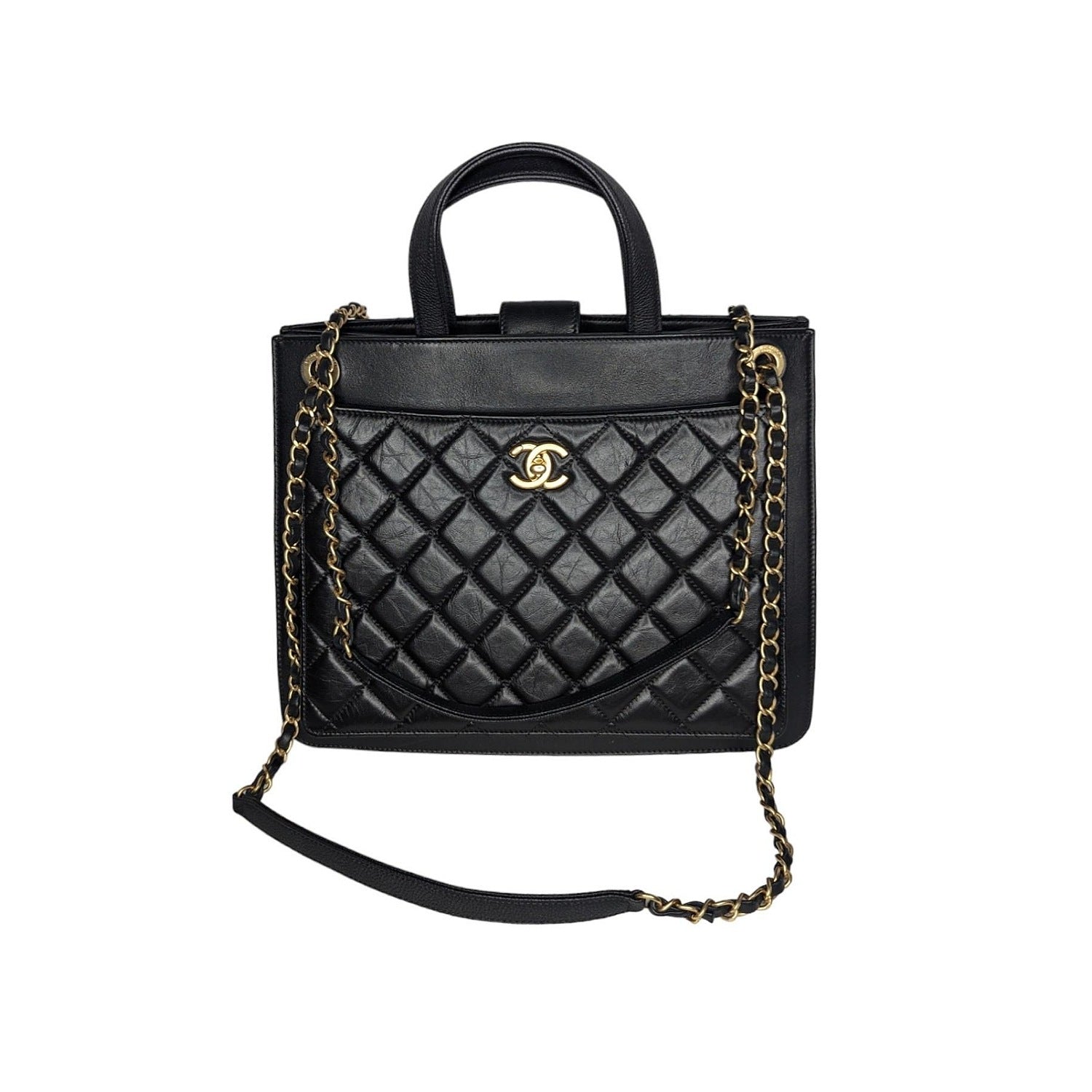 Chanel 2019 Business Affinity Backpack - Blue Backpacks, Handbags