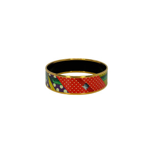 Hèrmes Multicolor Enamel Bangle Bracelet