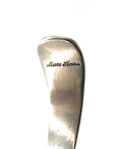 Marc Antia Heavy Gauge Sterling Silver & 14K YG Repoussé Cuff Bracelet