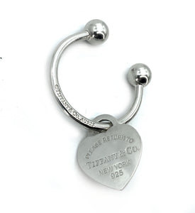 Tiffany & Co. Sterling Silver 'RETURN TO TIFFANY' Heart Tag Horseshoe  Keyring - TheRelux.com