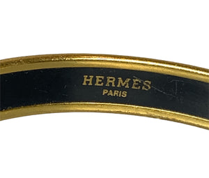 Hermès Paris 24 Faubourg Multi-Color Enamel Thin Bangle Bracelet