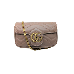 Gucci GG Marmont Leather Super Mini Crossbody Bag - TheRelux.com