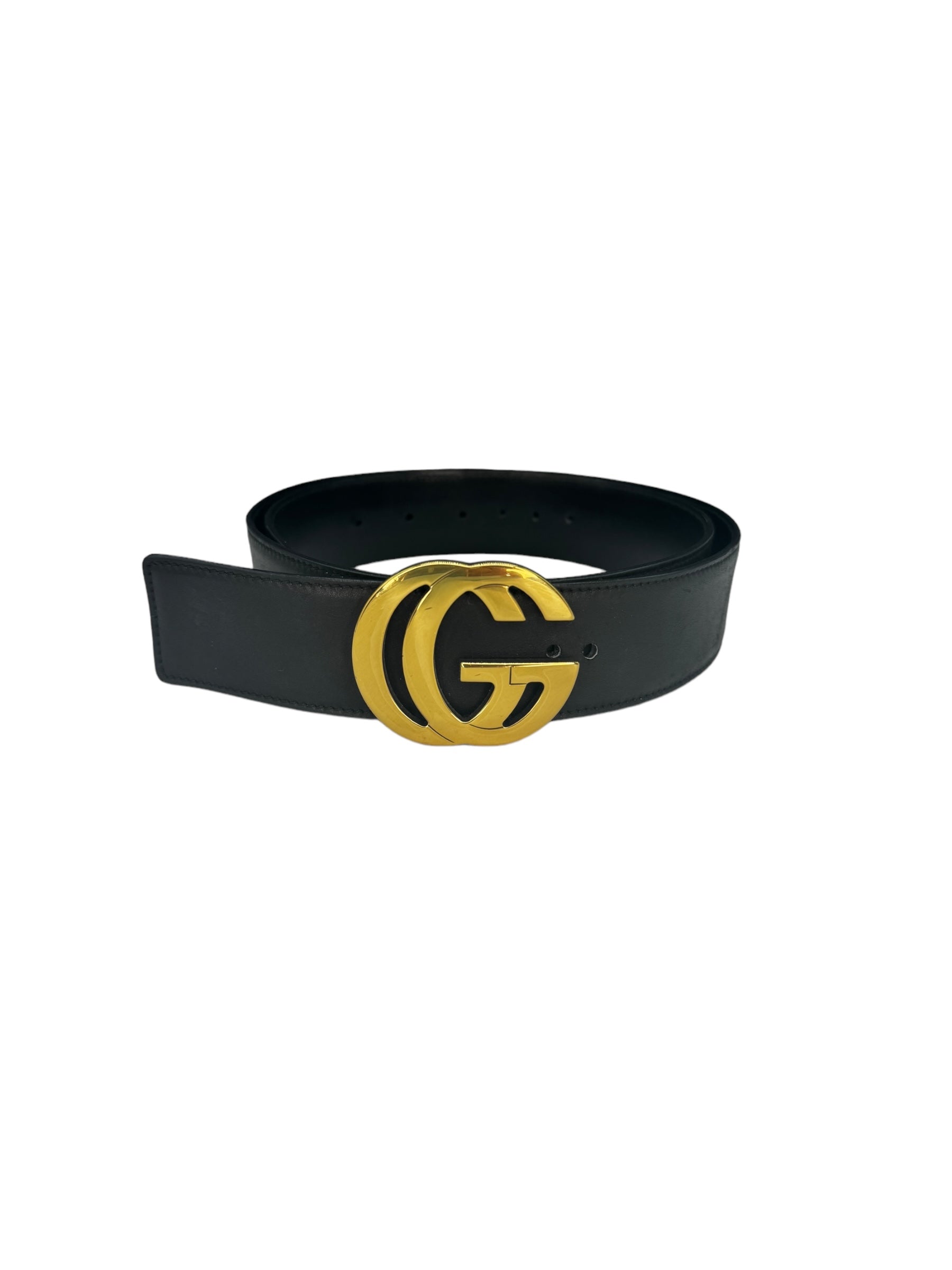 Gucci GG Signature Leather Belt - TheRelux.com