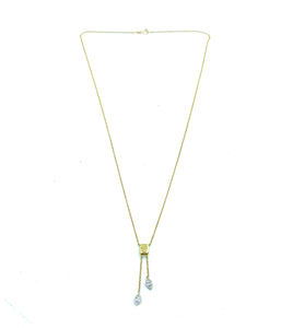 18K Yellow Gold & 0.69ctw Multi-Shaped Diamond Tassel Necklace