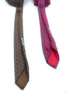 2 Hermès Silk Neckties - 7052 TA & 7058 HA