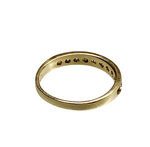 14K Yellow Gold & 0.33ctw Diamond Half Eternity Anniversary Ring - Sz. 6