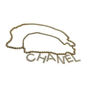 stavelse varme gen CHANEL Crystal City of Lights Letter Gold Tone Waist Chain Belt -  TheRelux.com