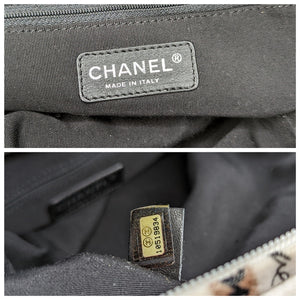 Chanel Vintage Velour Camellia Handle Bag