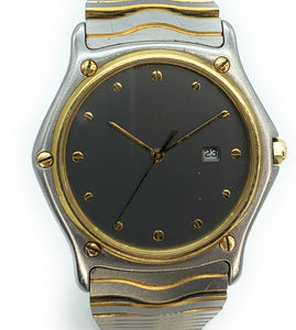 Ebel Sport Classic 183903 Stainless Steel 18k Gold 37mm Date Watch