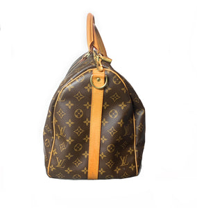 Brown Louis Vuitton Monogram Keepall Bandouliere 50 Travel Bag