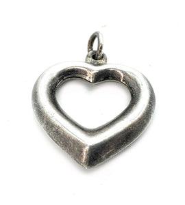 Silver Open Heart Pendant - Inspired by T&Co.