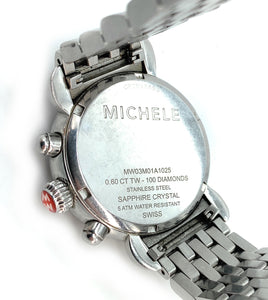 MICHELE CSX Chronograph Diamond Bezel Ladies Watch - MW03M01A1025