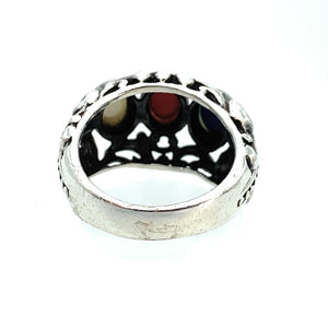 Vintage Sterling Silver Multi-Stone Ring, 7.75