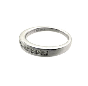 Platinum 0.38ctw Diamond Wedding Ring - Sz. 6.25