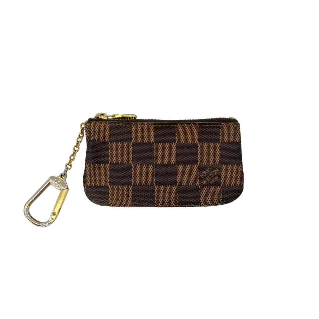 Louis Vuitton Key Pouch Damier Ebene in Coated Canvas with Gold-Tone - GB