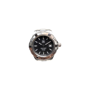 TAG Heuer WAP2010 Aquaracer Calibre 5 Stainless Steel Black Dial Watch -  TheRelux.com
