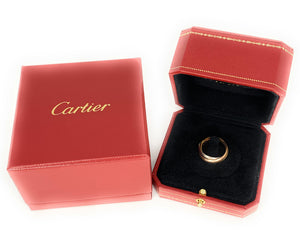 Trinity De Cartier 18K Tri-Color Vintage Gold Ring
