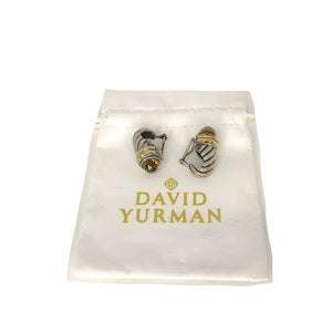 DAVID YURMAN Sterling Silver 14K Yellow Gold Citrine Shrimp Earrings