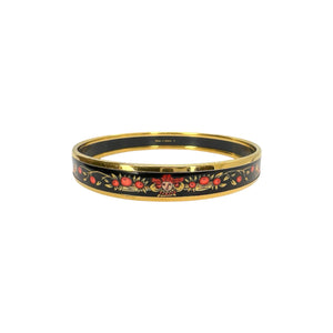 Louis Vuitton Color Blossom Open Bangle, Yellow and White Gold, Onyx and Diamonds Gold. Size L