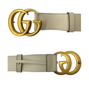 Gucci Leather GG Buckle Belt