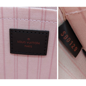 Louis Vuitton Monogram Neverfull MM GM Pouch Pochette Pink Interior