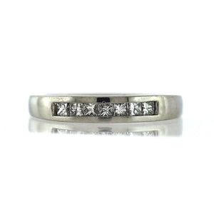 Platinum 0.38ctw Diamond Wedding Ring - Sz. 6.25